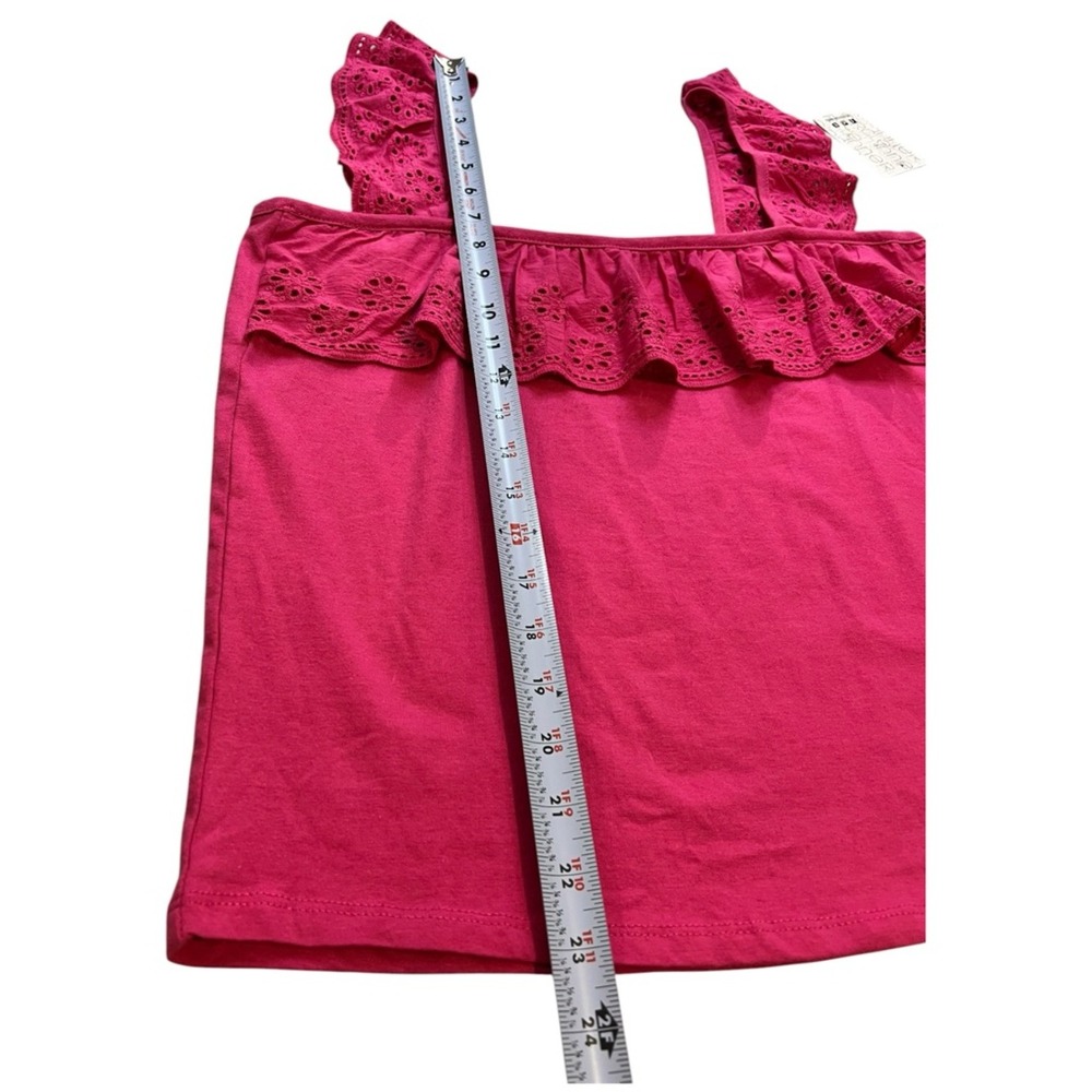 Inner Circle Tank Top, Ruffle Sleeve, Color Pink, Size Medium - Picture 6 of 9